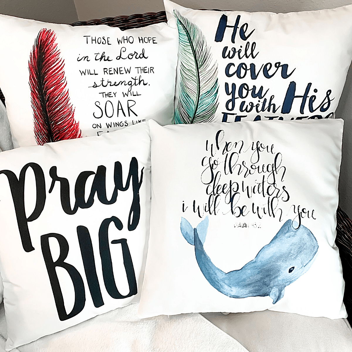 Throw pillows with inspirational sayings hot sale