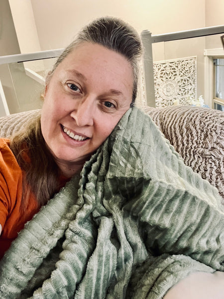 Cozy Blanket Throw Sage Green
