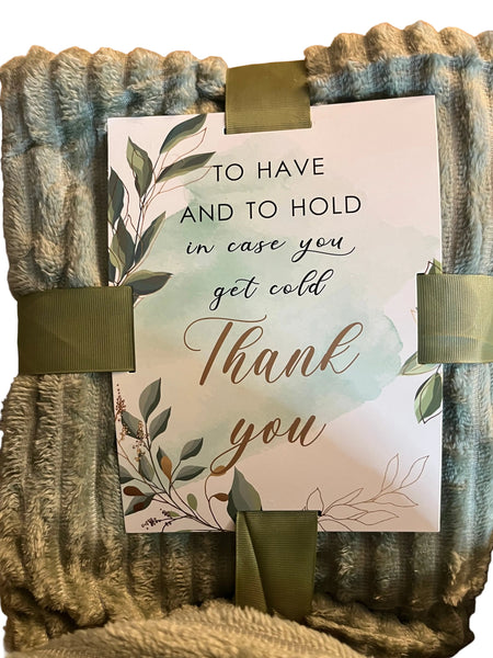 Cozy Blanket Throw Sage Green