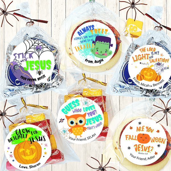 Christian Witness Halloween Stickers & Treat Bags