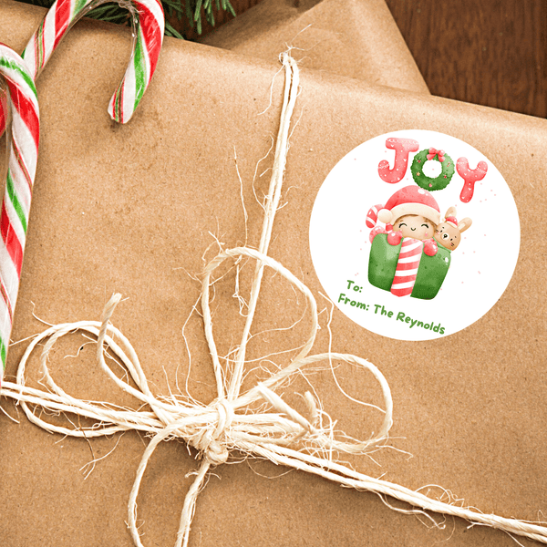 NEW! Personalized To & From Holiday Christmas Gift Labels