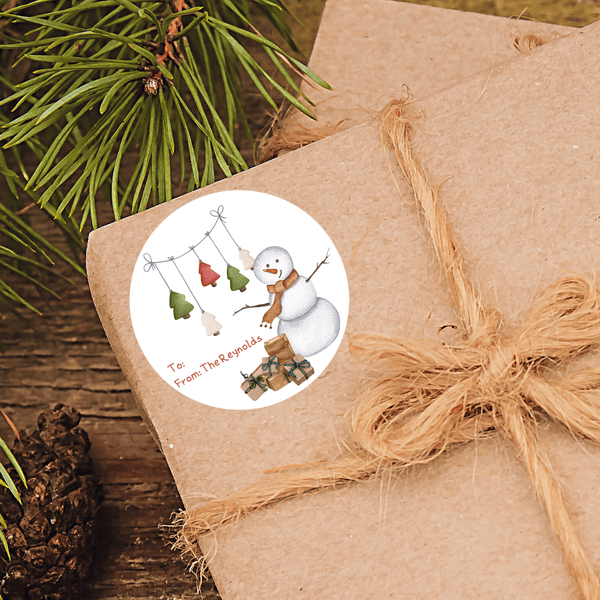 NEW! Personalized To & From Holiday Christmas Gift Labels