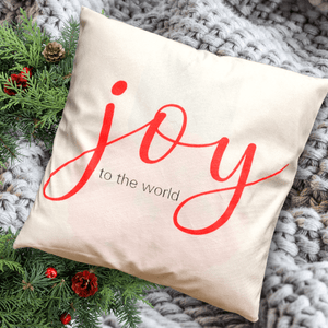 Joy To The World Holiday Pillows