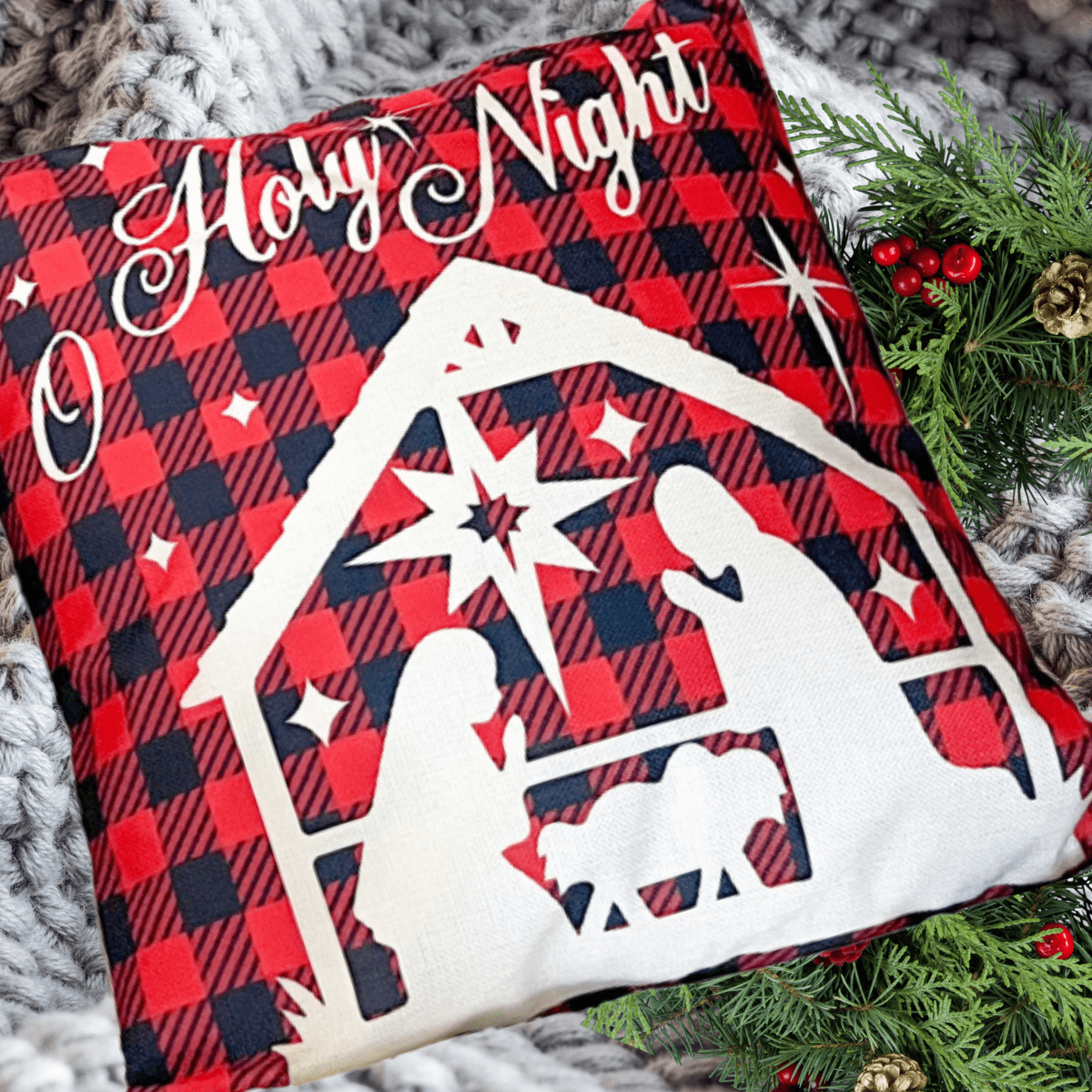 Holy Nativity Holiday Pillows