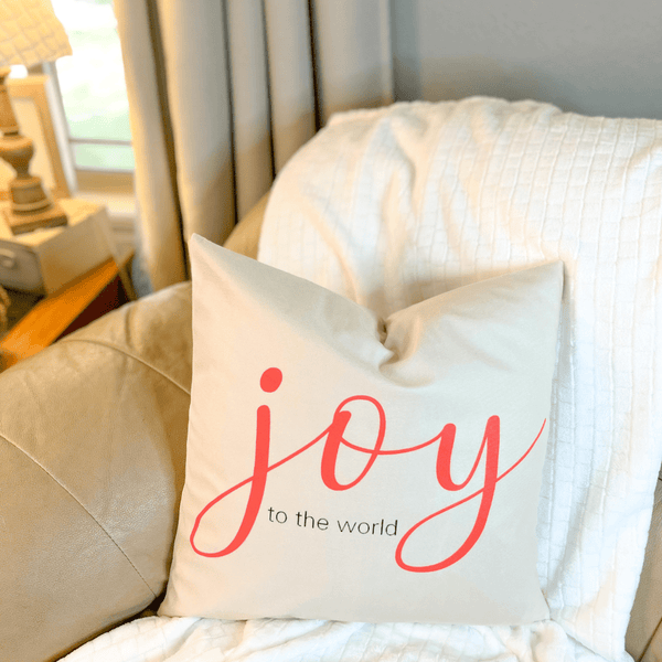 Joy To The World Holiday Pillows