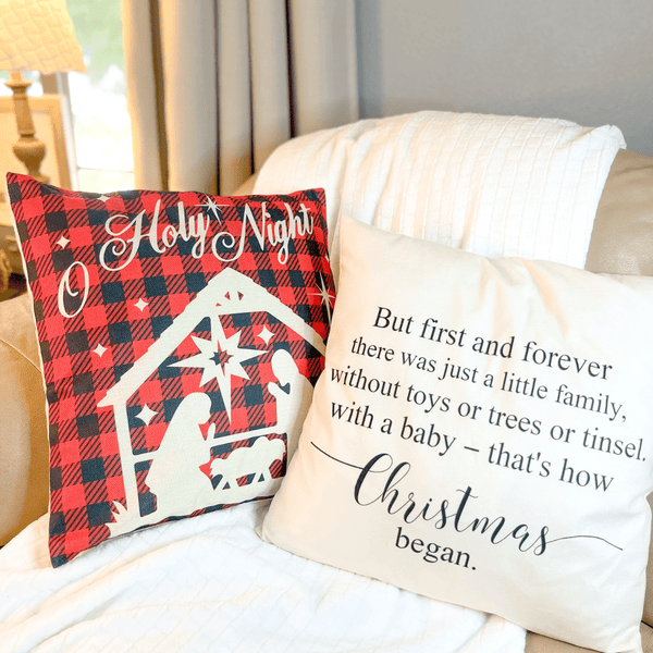 Holy Nativity Holiday Pillows