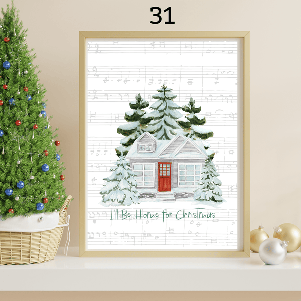 NEW! Cozy Farm Christmas Holiday Art Prints | 3 Sizes