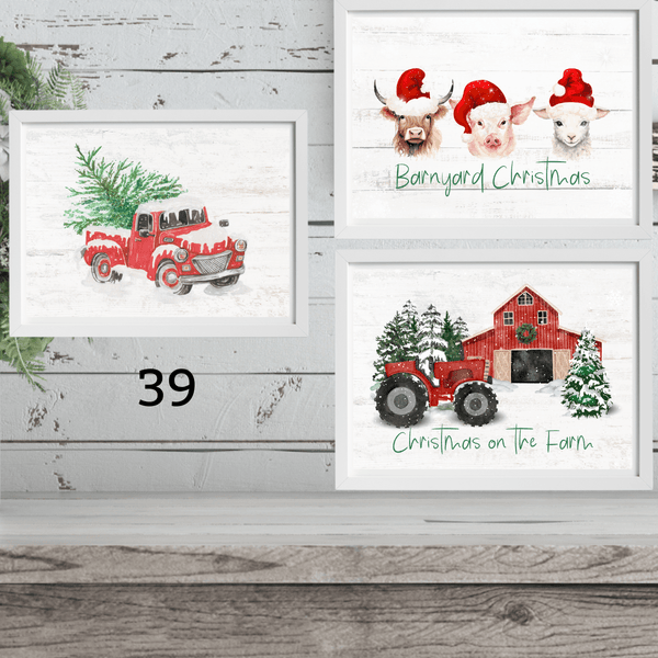 NEW! Cozy Farm Christmas Holiday Art Prints | 3 Sizes