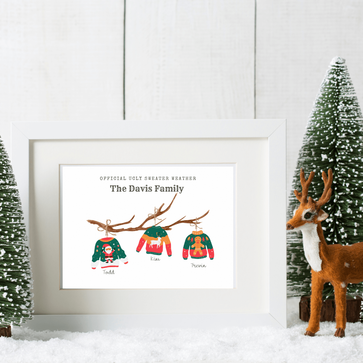 NEW! Ugly Christmas Sweater Family Portrait