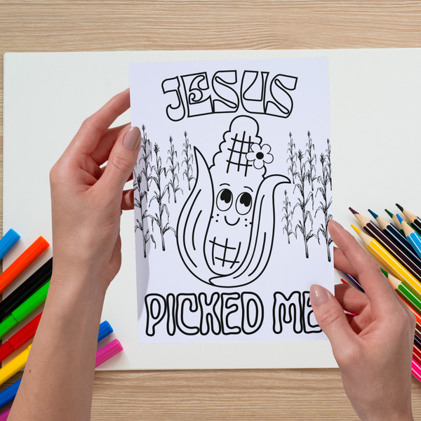 Fall Harvest Halloween Coloring Book | 21 Digital Christian Themed Pages