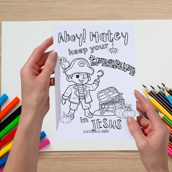 Fall Harvest Halloween Coloring Book | 21 Digital Christian Themed Pages