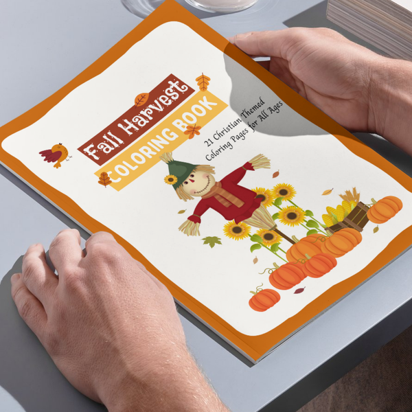 Fall Harvest Halloween Coloring Book | 21 Digital Christian Themed Pages