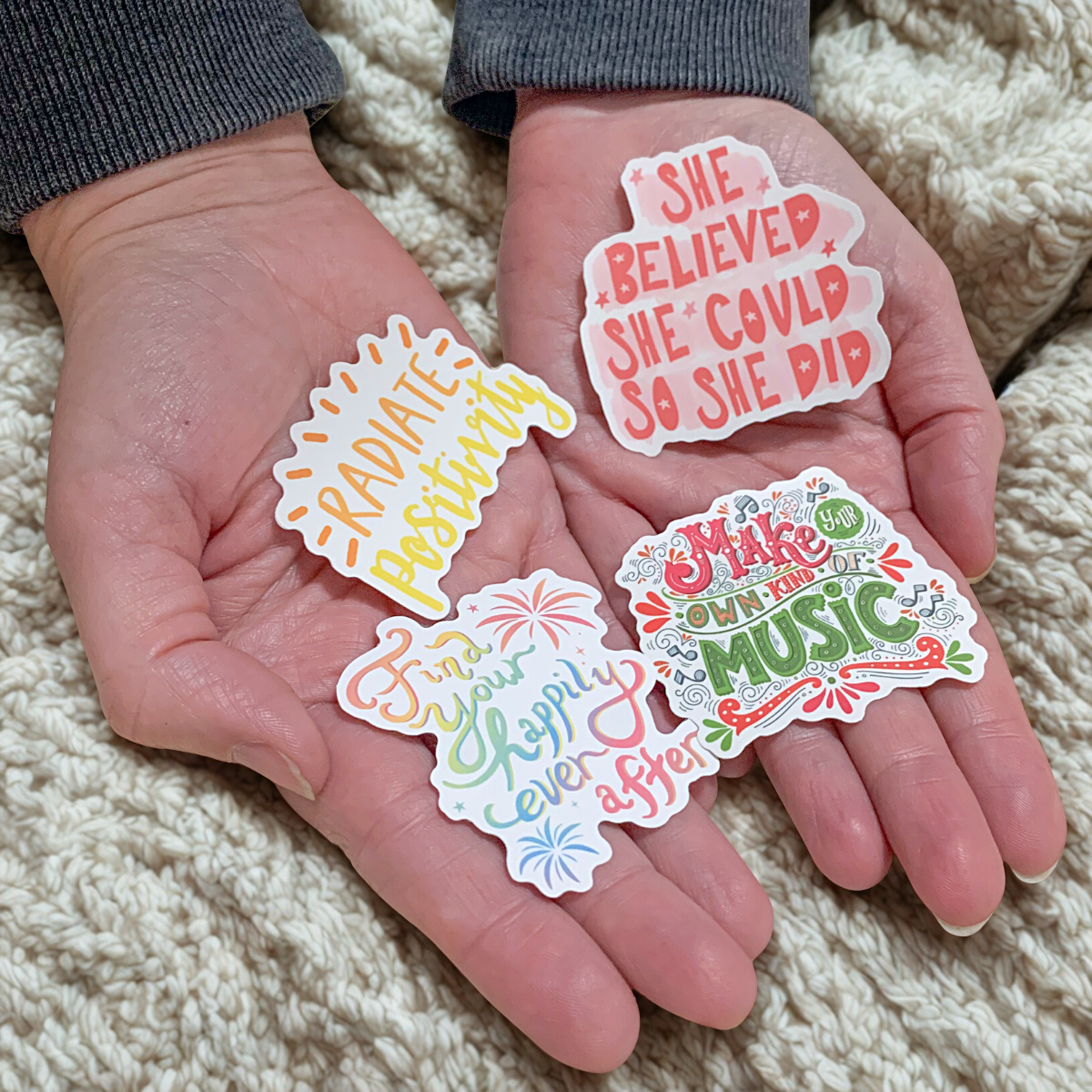 Mystery Inspirational Waterproof Sticker (10) Pack