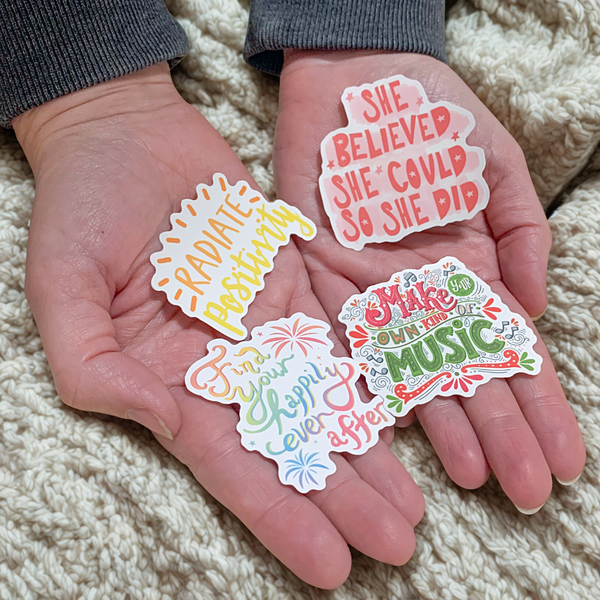 Mystery Inspirational Waterproof Sticker (10) Pack
