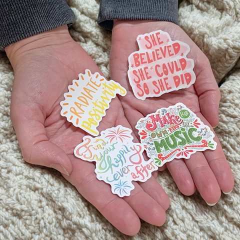 Mystery Inspirational Waterproof Sticker (10) Pack