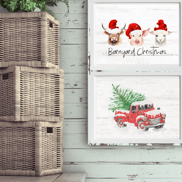 NEW! Cozy Farm Christmas Holiday Art Prints | 3 Sizes