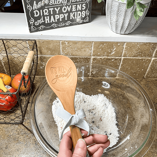 Farmhouse Vintage Kitchen Wooden Spoon with Sentiment