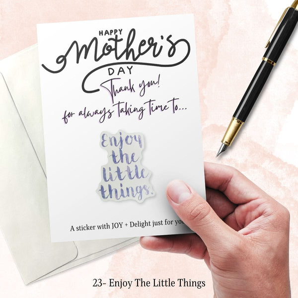 Mother's Day Trendy Sticker Greeting Cards