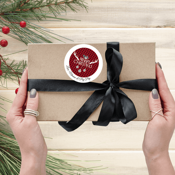 Personalized Peel & Stick Holiday Christmas Labels