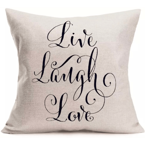 NEW! Live Laugh Love Inspirational Throw Pillow