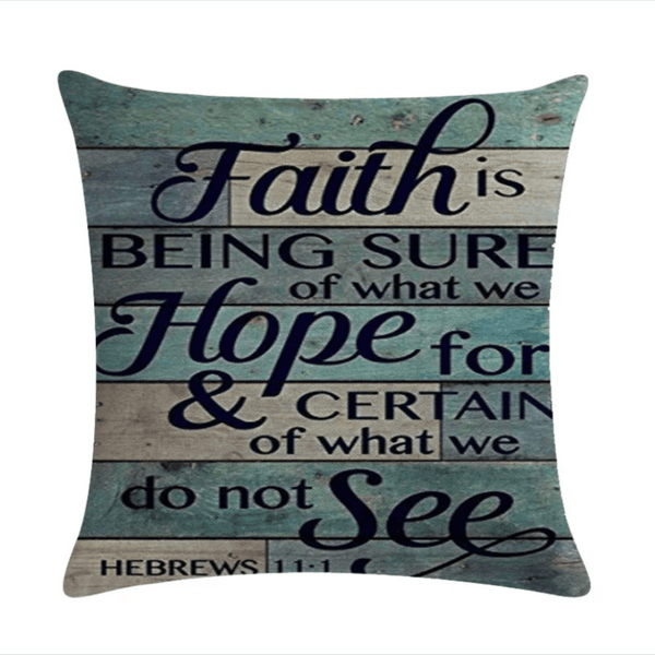 Rustic Faith Inspirations Throw Pillows