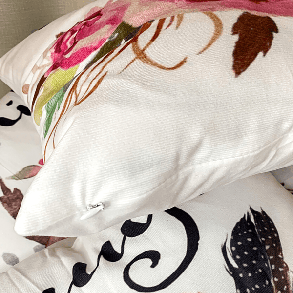 Boho Inspirational Wild Rose Arrow Pillows