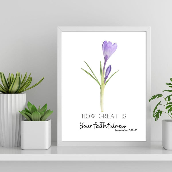 NEW! Great Is Thy Faithfulness - Bundle of 2 Poster Prints