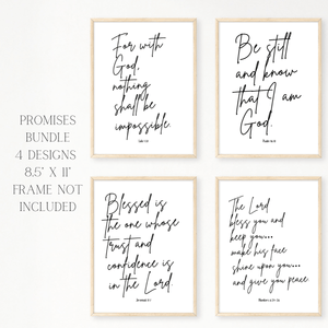 Promises - Bundle of 4 Poster Prints