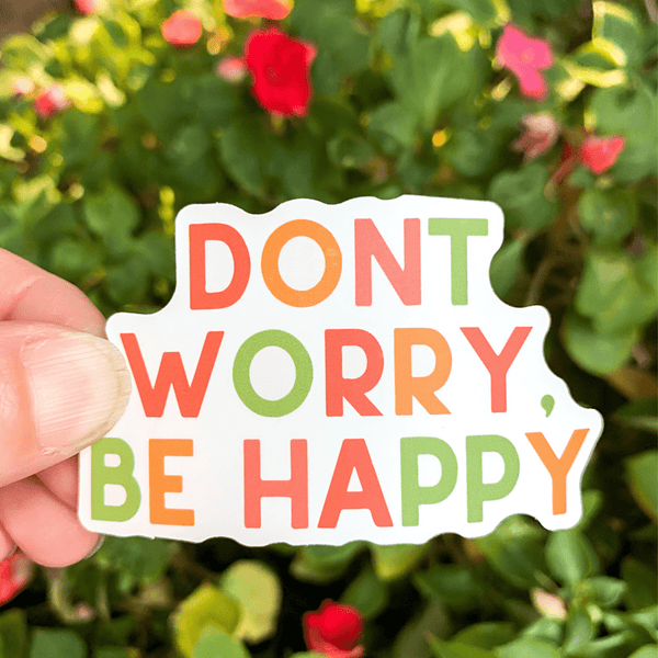Trendy Happy Thoughts Hydro Bottle Waterproof Stickers 9 Designs