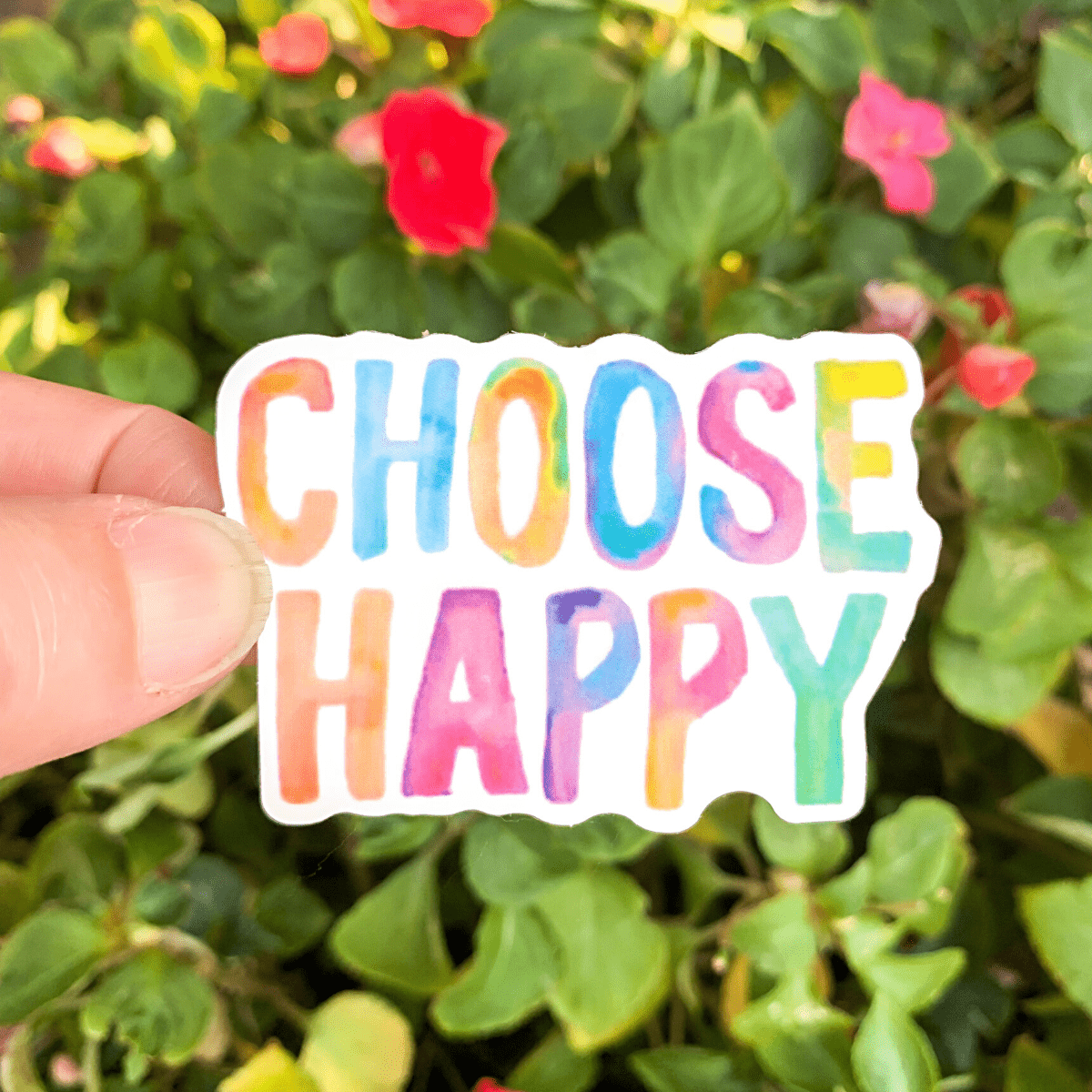 Trendy Happy Thoughts Hydro Bottle Waterproof Stickers 9 Designs