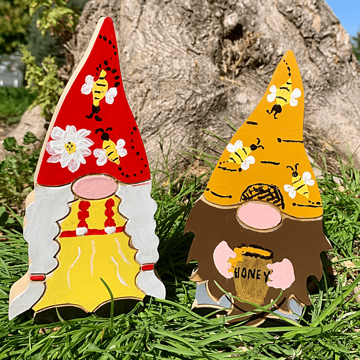 Summer Holiday Gnome Couple Handcrafted USA