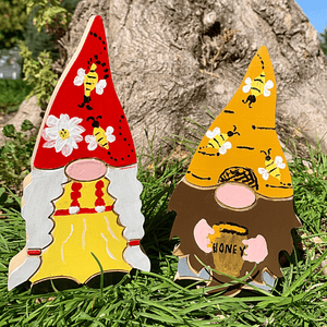 Summer Holiday Gnome Couple Handcrafted USA