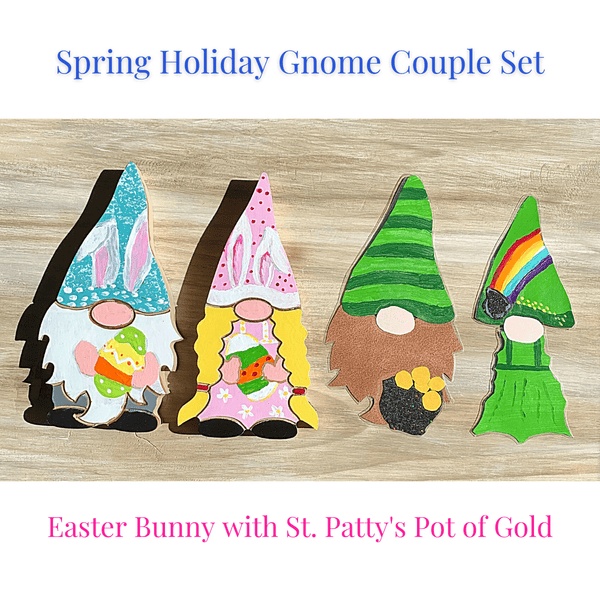 Spring Holiday Gnome Couple Handcrafted USA